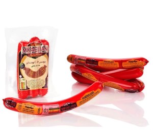 هات داگ ممتازطلایی80%گوشت میکائیلیان فله