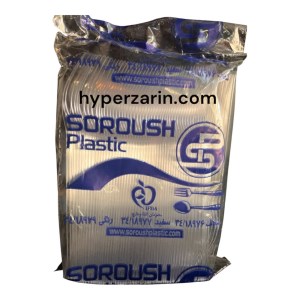 قاشق چای خوری کوتاه سروش پلاستیک 100