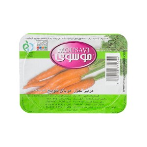 مربا هویج تک نفره موسوی 25