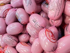 سوسیس کوکتل مرغ55%دمس فله