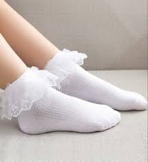 جوراب دخترانه لب تورfirst