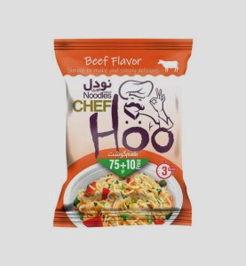 نودل فوری باطعم گوشت شف هو85