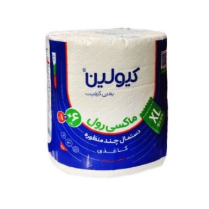 دستمال ماکسی رول چندمنظورهXLکیولین سفید(6+1)