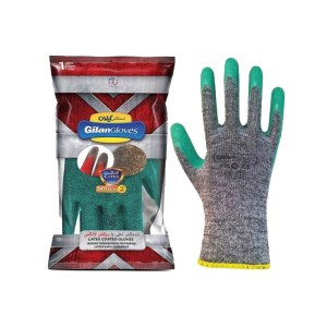 دستکش صنعتی نخی ضدبرش باروکش لاتکس گیلانXL