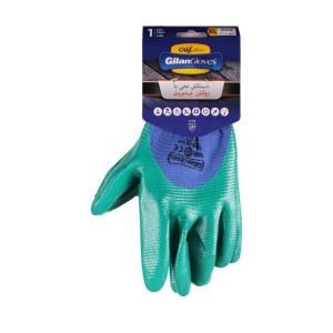 دستکش صنعتی نخی باروکش نیتریل گیلانXL