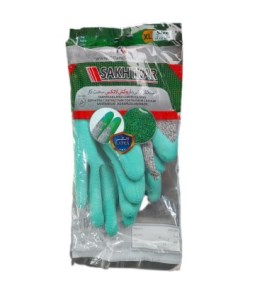 دستکش نخی لاتکس سخت کارL