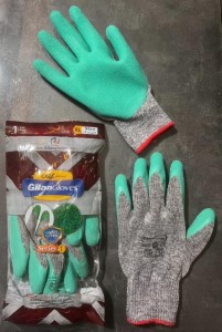 دستکش نخی لاتکس سخت کارXL