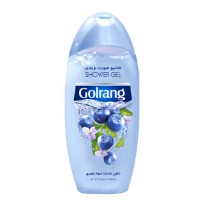 شامپوبدن بلوبری وپانتنول آبی گلرنگ400