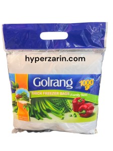 کیسه فریزر ضخیم خانواده 25*35گلرنگ1کیلو