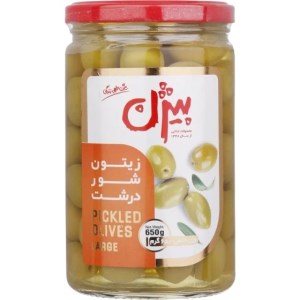 زیتون شوردرشت باهسته بیژن شیشه650