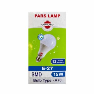 لامپ حبابی آفتابی پارس15 وات