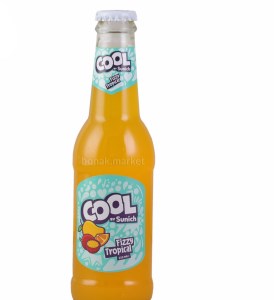 نوشیدنی گازدارمخلوط میوهای گرمسیری سن ایچ کول شیشه250