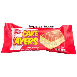 کیک اسفنجی دولایه باکرم طعم دارباتزئین شکرنان رضوی40
