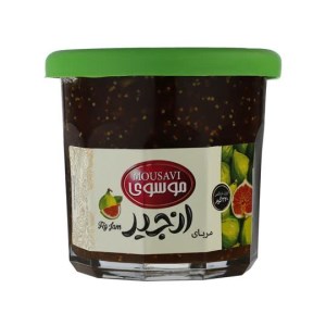 مرباانجیر شیشه چندضلعی موسوی320