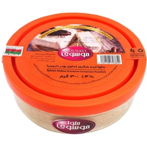 حلواشکری باپودردارچین شیشه موسوی300