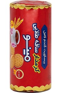 بیسکویت کرمدارساق طلایی لیوان وانیل140مینو