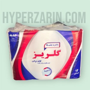 دستمال دلسی4لایه گلریز پک12