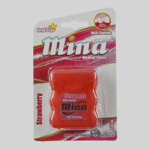 نخ دندان نازک توت فرنگی لثه حساس مینا50