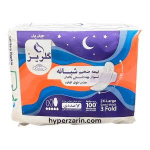 نواربهداشتی بالدارجذب بالا شبانه گلریز7عددxxl