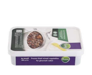 سبزی قورمه سرخ شده منجمد پمینا400