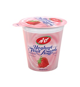 ماست میوه ای توت فرنگی کاله125