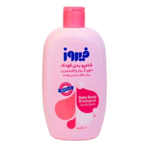 شامپوبدن کودک گواروگلیسیرین فیروزصورتی450