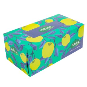 دستمال کاغذی جعبه ای 2لایه150برگ فول تایم طرحapple
