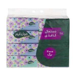 دستمال پک اقتصادی250برگ 2لایه فول تایم8