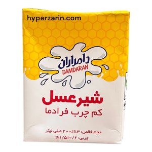 شیرعسل کم چرب پاکتی دامداران200
