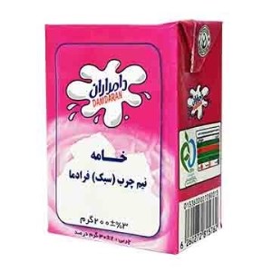 خامه نیم چرب استریل دامداران200