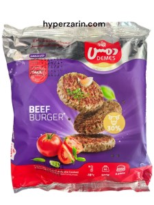 همبرگرمعمولی30%گوشت دمس500