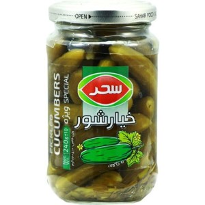 خیارشورویژه شیشه سحر240