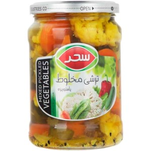 ترشی مخلوط پاستوریزه سحرشیشه640