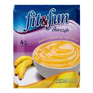 پودینگ موزی پاکتی فیت و فان110g