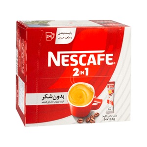 نسکافه مخلوط فوری2در1بدون شکرجعبه