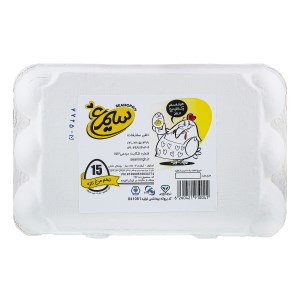 تخم مرغ سیمرغ15عددبسته بندی