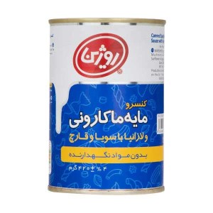 کنسرومایه ماکارانی و لاانیا با سویا و قارچ روژین400