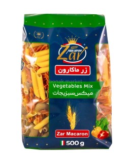 ماکارونی زرفرمی مخلوط سبزیجات500