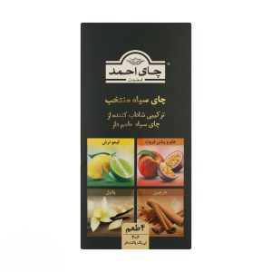 چای تی بگ سیاه طعم دار منتخب میوه(4طعم)احمد24
