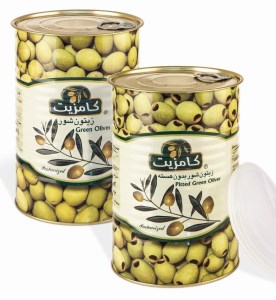 زیتون شورسبزباهسته سوپرویزه کامزیت قوطی1.65