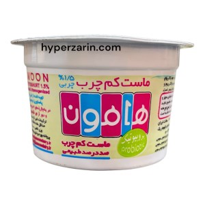 ماست کم چرب پروبیوتیک هامون100