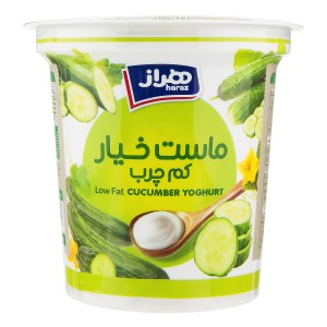 ماست خیارکم چرب هراز750