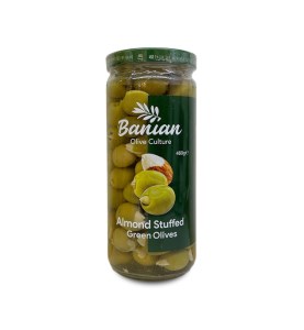 زیتون سبزبا مغزبادام(درشت)بانیان460
