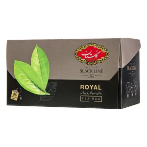 چای تی بگ سیاه رویال گلستان ساده25