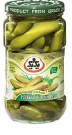خیارشور درجه یک شیشه یک و یک1.450