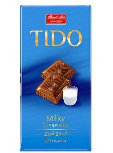 شکلات تیدو شیری شیرین عسل100