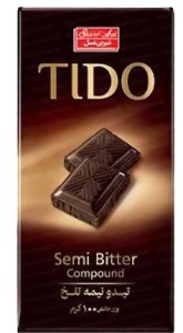 شکلات تیدو تلخ شیرین عسل100