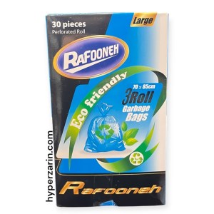 کیسه زباله جعبه بزرگ85*70رولی تجزیه پذیر3رول30