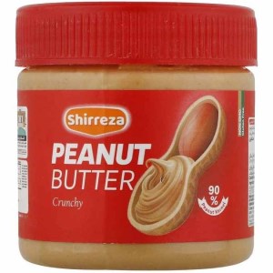 کره بادام زمینی با کرانچی شیر رضا300