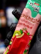 بستنی چوبی توت فرنگی کیوی رندوکاله